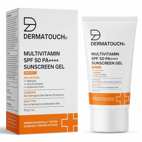 DERMATOUCH Multivitamin SPF 50 PA++++ Sunscreen Gel-30 gram